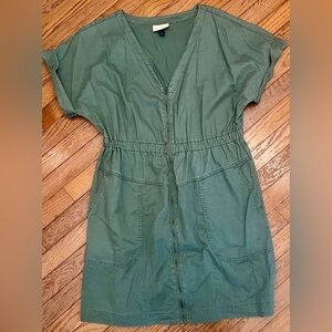 Universal Threads Green Women's Jean Dress L